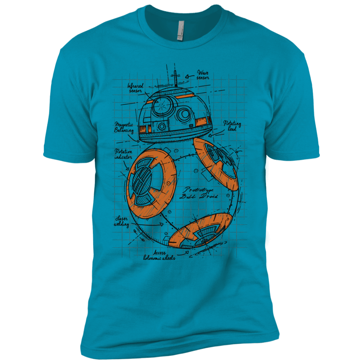 T-Shirts Turquoise / YXS BB-8 Plan Boys Premium T-Shirt