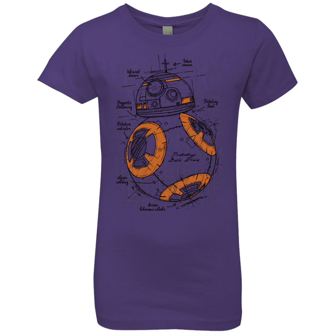 T-Shirts Purple Rush / YXS BB-8 Plan Girls Premium T-Shirt