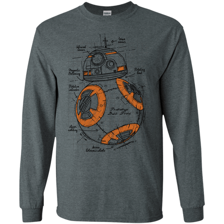 T-Shirts Dark Heather / S BB-8 Plan Men's Long Sleeve T-Shirt