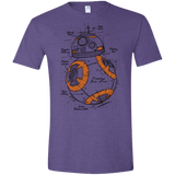 T-Shirts Heather Purple / S BB-8 Plan Men's Semi-Fitted Softstyle