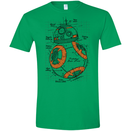 T-Shirts Irish Green / S BB-8 Plan Men's Semi-Fitted Softstyle