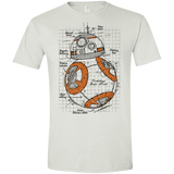T-Shirts White / X-Small BB-8 Plan Men's Semi-Fitted Softstyle