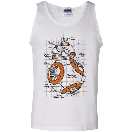 T-Shirts White / S BB-8 Plan Men's Tank Top