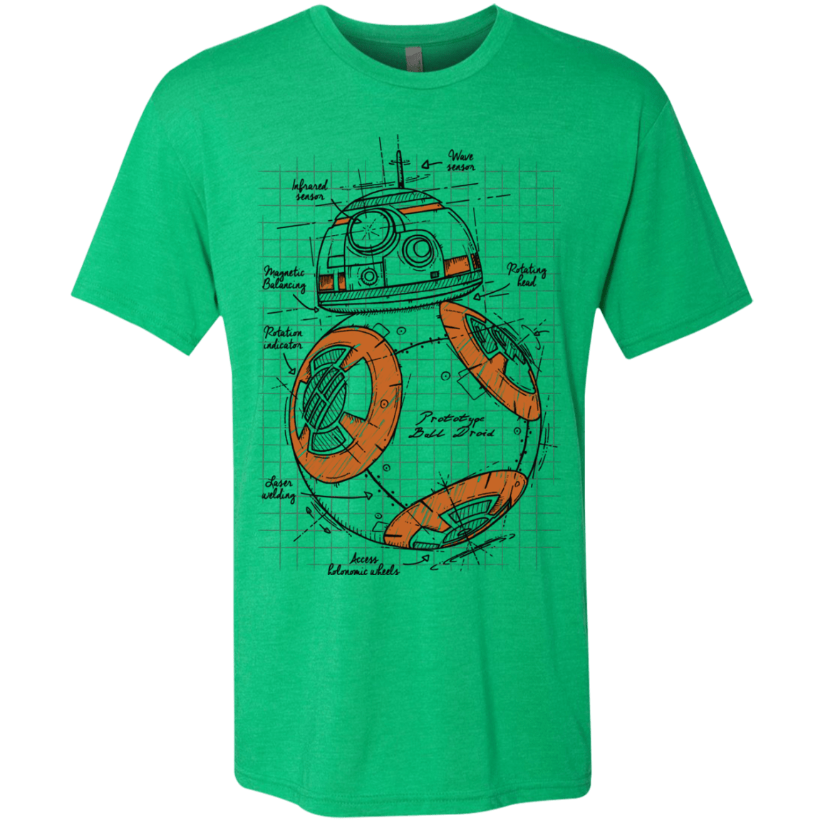 T-Shirts Envy / S BB-8 Plan Men's Triblend T-Shirt