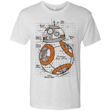 T-Shirts Heather White / S BB-8 Plan Men's Triblend T-Shirt