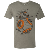 T-Shirts Venetian Grey / S BB-8 Plan Men's Triblend T-Shirt