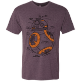 T-Shirts Vintage Purple / S BB-8 Plan Men's Triblend T-Shirt