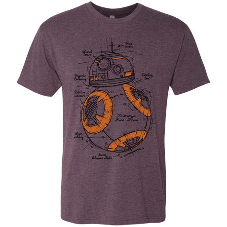 T-Shirts Vintage Purple / S BB-8 Plan Men's Triblend T-Shirt