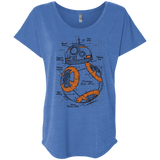 T-Shirts Vintage Royal / X-Small BB-8 Plan Triblend Dolman Sleeve