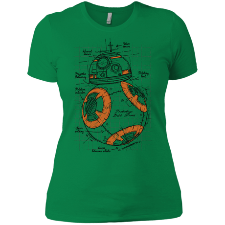 T-Shirts Kelly Green / X-Small BB-8 Plan Women's Premium T-Shirt