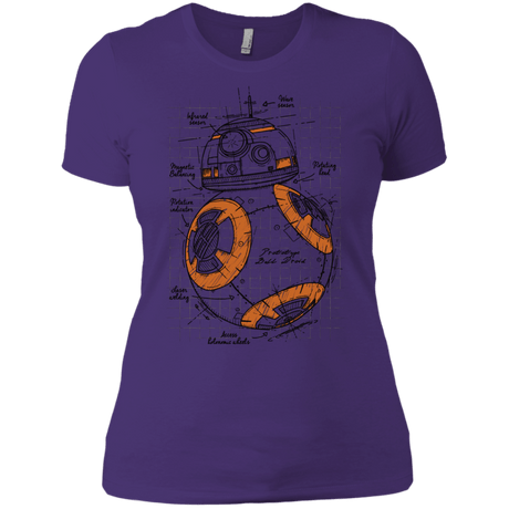 T-Shirts Purple Rush/ / X-Small BB-8 Plan Women's Premium T-Shirt