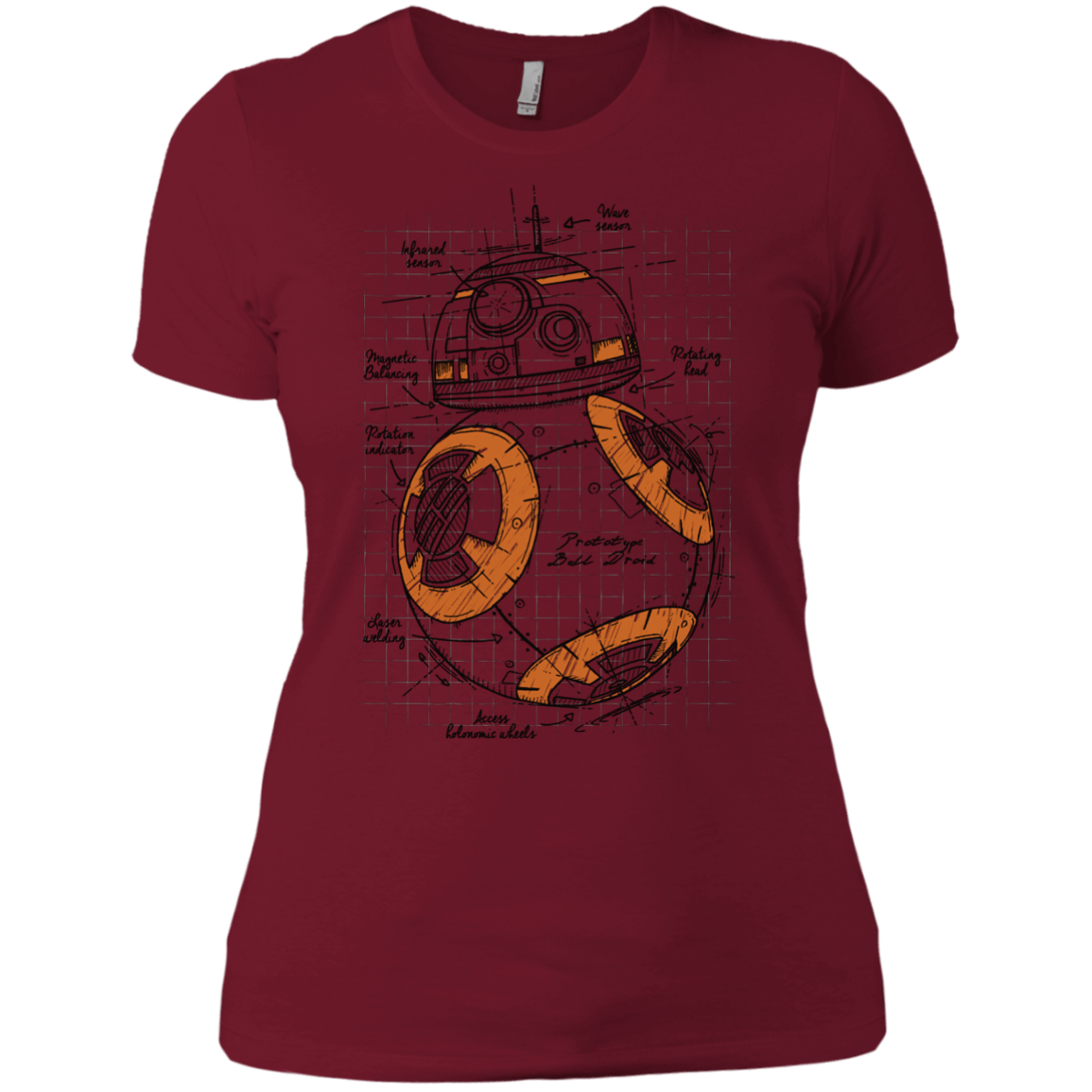 T-Shirts Scarlet / X-Small BB-8 Plan Women's Premium T-Shirt