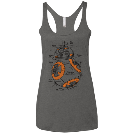 T-Shirts Premium Heather / X-Small BB-8 Plan Women's Triblend Racerback Tank