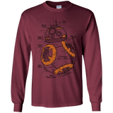 T-Shirts Maroon / YS BB-8 Plan Youth Long Sleeve T-Shirt
