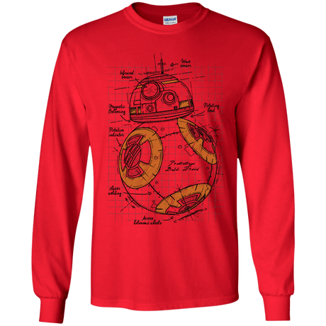 T-Shirts Red / YS BB-8 Plan Youth Long Sleeve T-Shirt