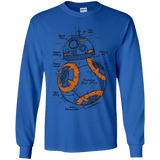 T-Shirts Royal / YS BB-8 Plan Youth Long Sleeve T-Shirt