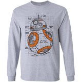 T-Shirts Sport Grey / YS BB-8 Plan Youth Long Sleeve T-Shirt
