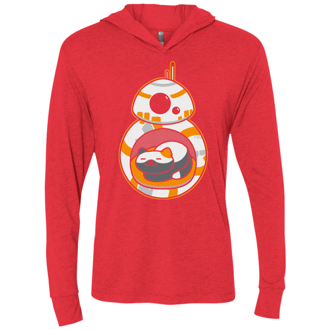 T-Shirts Vintage Red / X-Small BB Atsume Triblend Long Sleeve Hoodie Tee