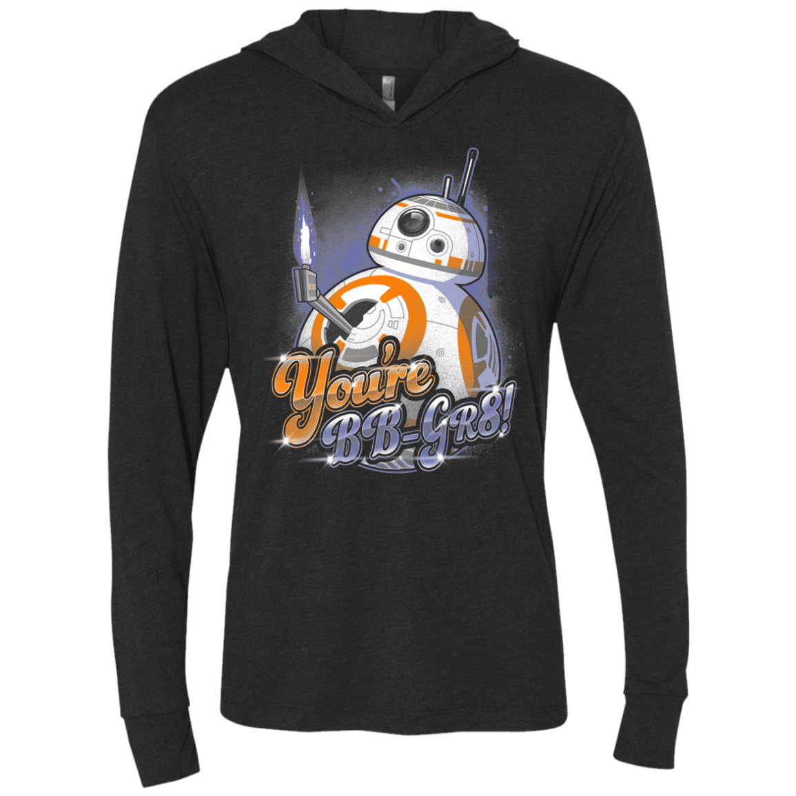 T-Shirts Vintage Black / X-Small BB Great Triblend Long Sleeve Hoodie Tee