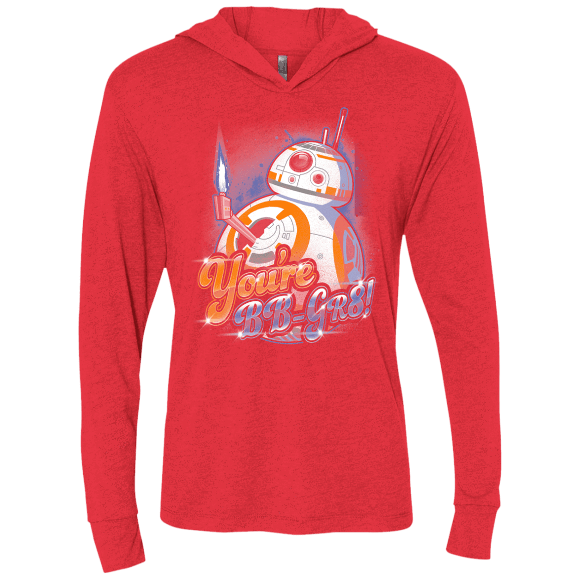 T-Shirts Vintage Red / X-Small BB Great Triblend Long Sleeve Hoodie Tee