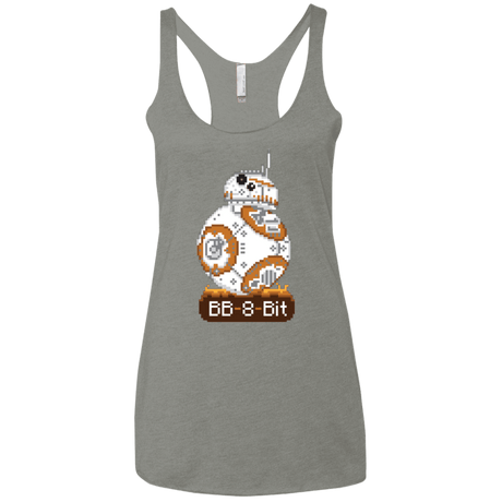 T-Shirts Venetian Grey / X-Small BB8Bit Women's Triblend Racerback Tank
