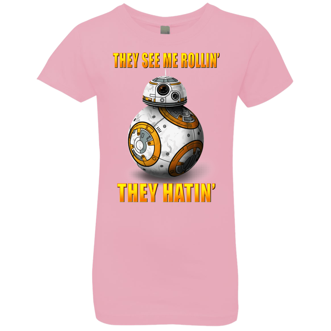 T-Shirts Light Pink / YXS BB8TSMR Girls Premium T-Shirt