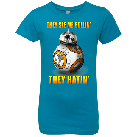 T-Shirts Turquoise / YXS BB8TSMR Girls Premium T-Shirt