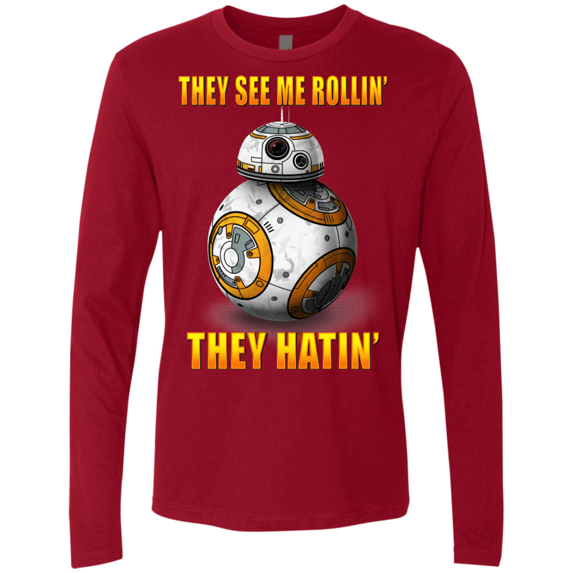 T-Shirts Cardinal / Small BB8TSMR Men's Premium Long Sleeve