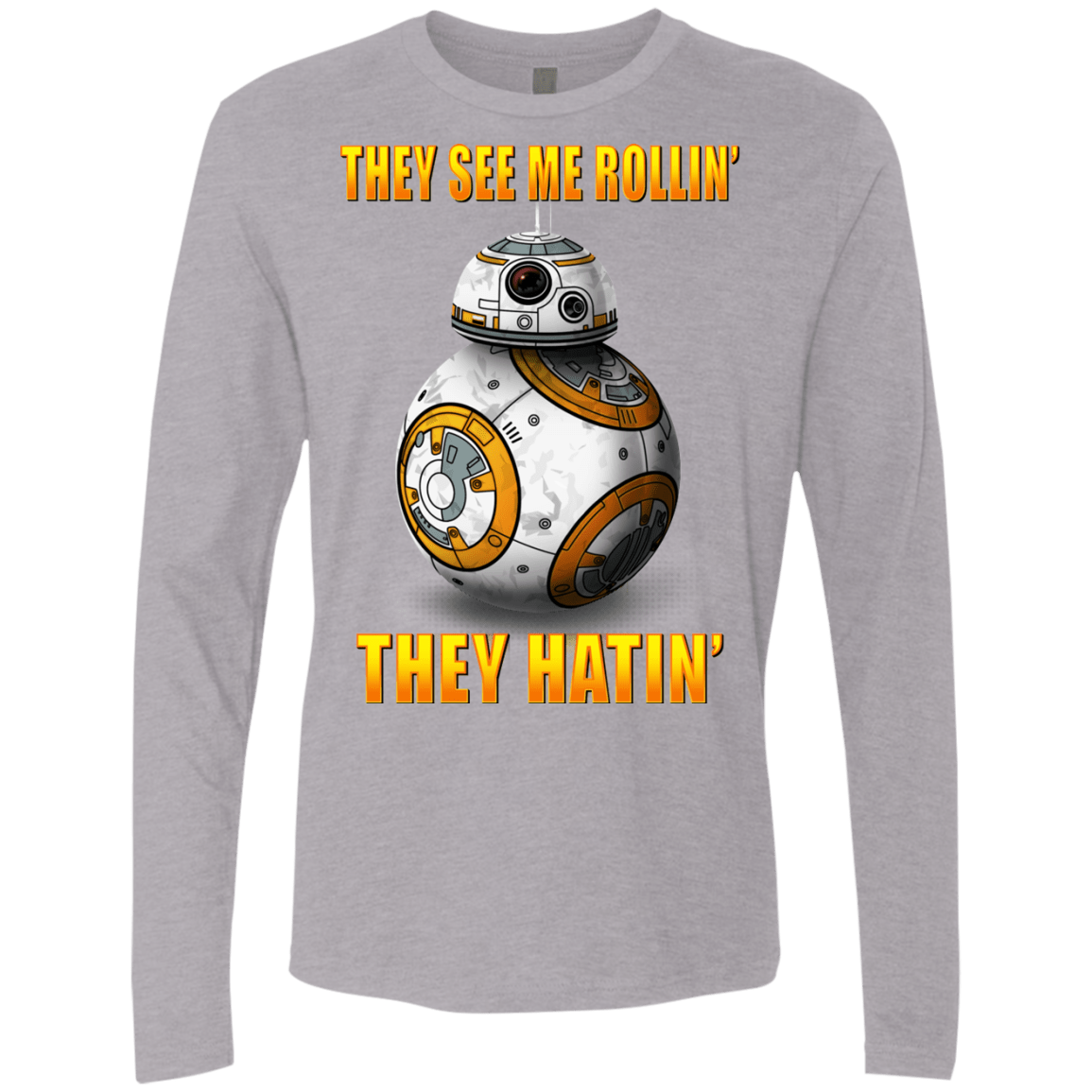 T-Shirts Heather Grey / Small BB8TSMR Men's Premium Long Sleeve
