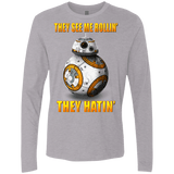 T-Shirts Heather Grey / Small BB8TSMR Men's Premium Long Sleeve
