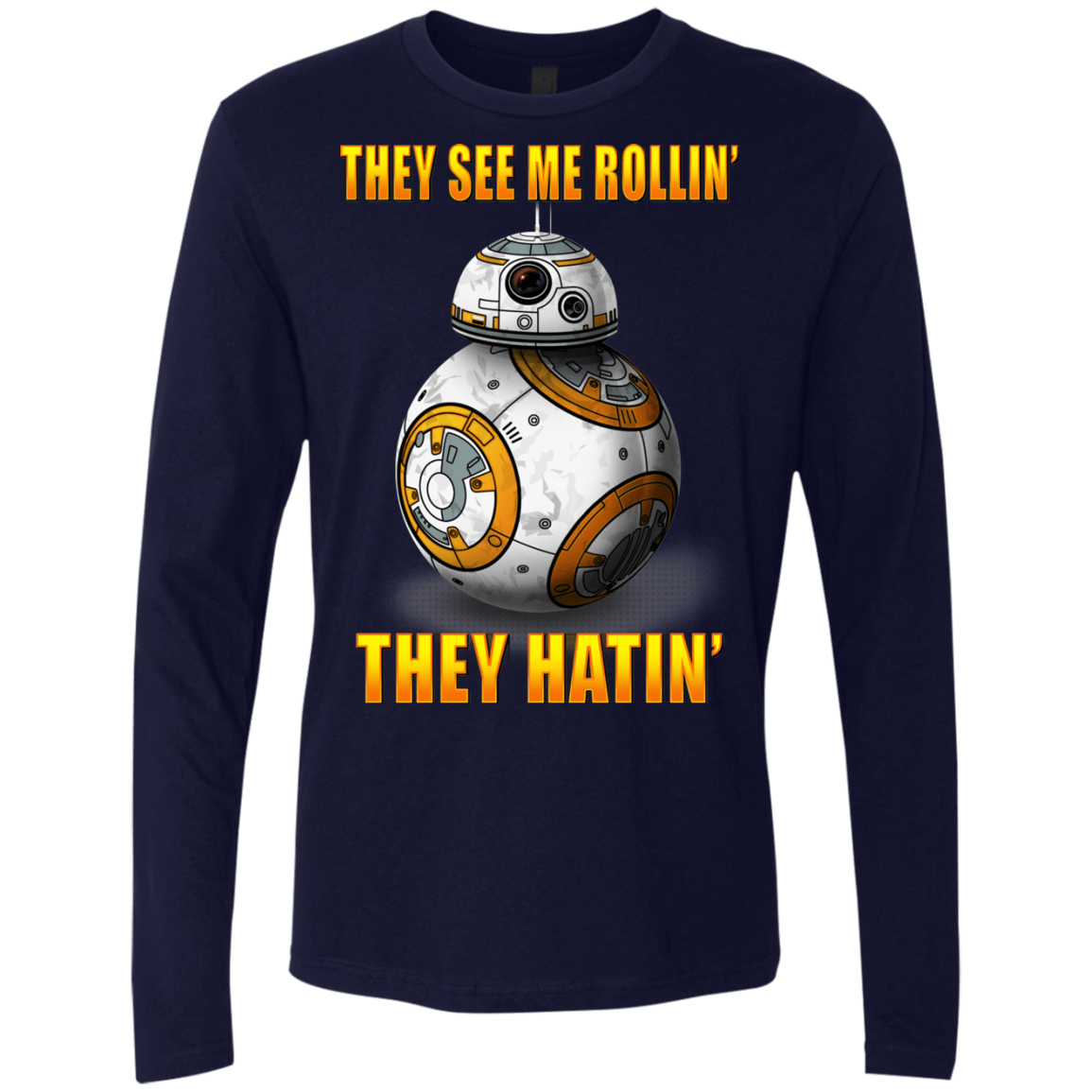 T-Shirts Midnight Navy / Small BB8TSMR Men's Premium Long Sleeve