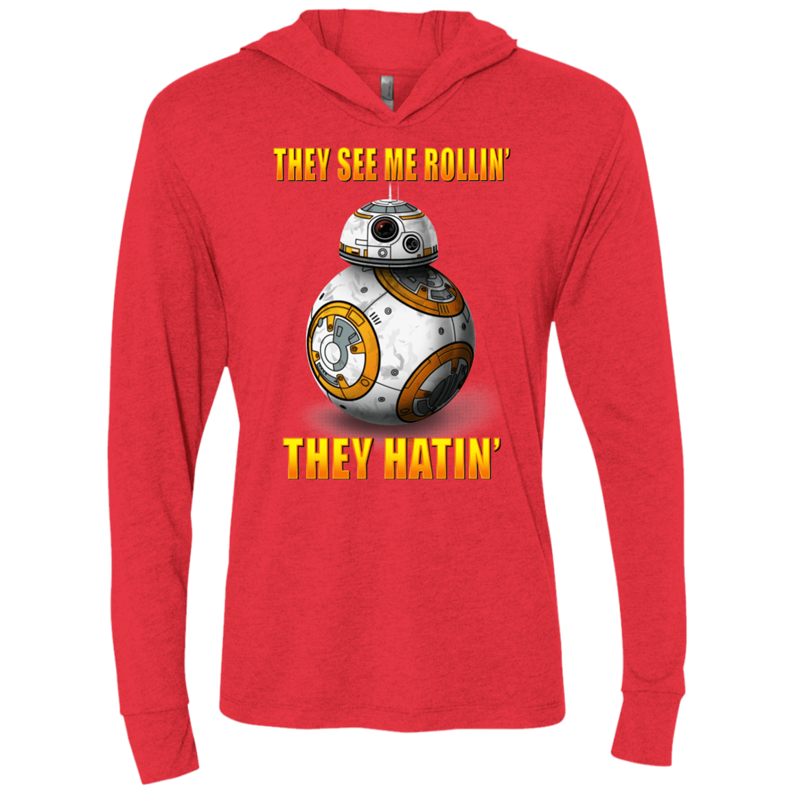 T-Shirts Vintage Red / X-Small BB8TSMR Triblend Long Sleeve Hoodie Tee