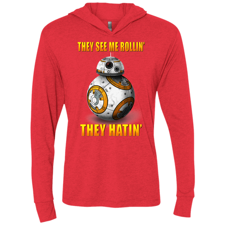 T-Shirts Vintage Red / X-Small BB8TSMR Triblend Long Sleeve Hoodie Tee