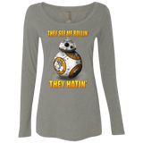 T-Shirts Venetian Grey / Small BB8TSMR Women's Triblend Long Sleeve Shirt