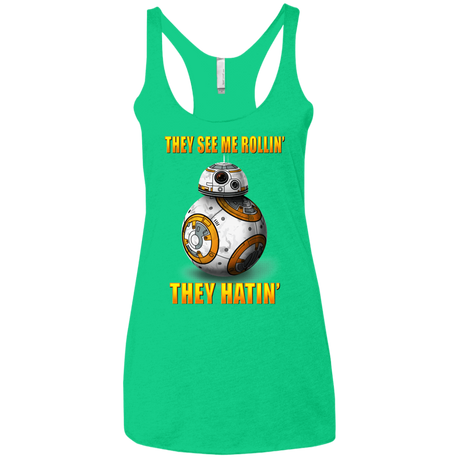 T-Shirts Envy / X-Small BB8TSMR Women's Triblend Racerback Tank