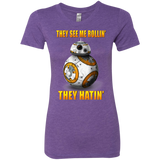 T-Shirts Purple Rush / Small BB8TSMR Women's Triblend T-Shirt