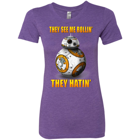 T-Shirts Purple Rush / Small BB8TSMR Women's Triblend T-Shirt