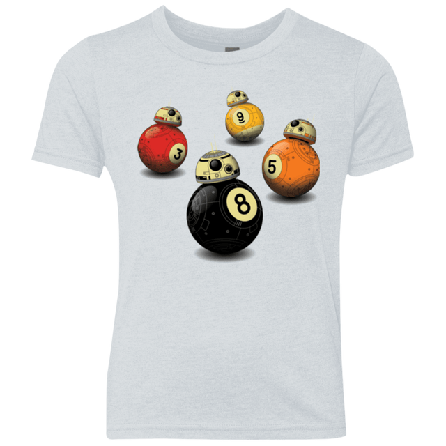 T-Shirts Heather White / YXS BB9 Ball Youth Triblend T-Shirt