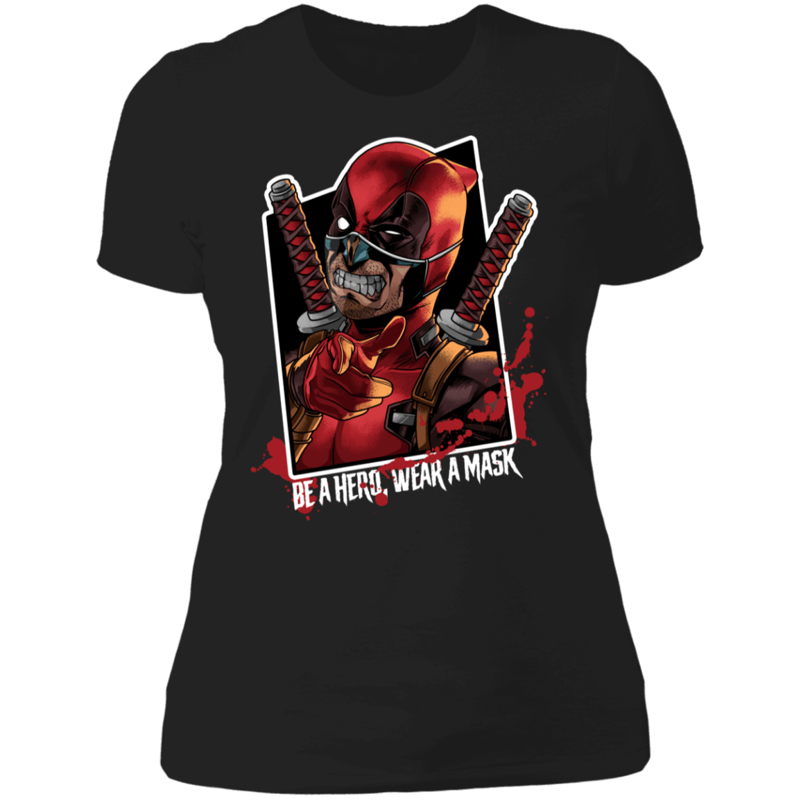 Be A Hero, Wear A Mask Women's Premium T-Shirt