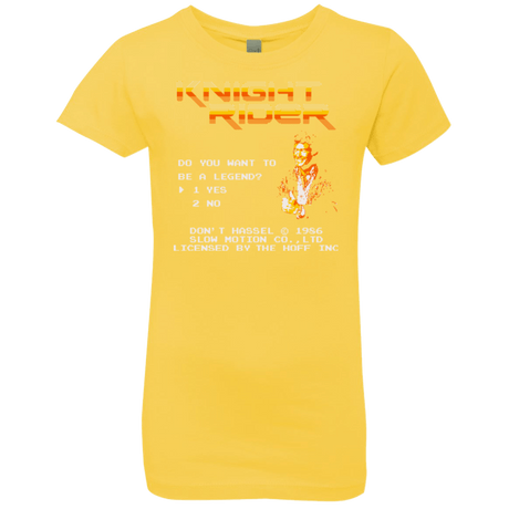 T-Shirts Vibrant Yellow / YXS Be a legend Girls Premium T-Shirt