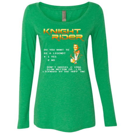 T-Shirts Envy / Small Be a legend Women's Triblend Long Sleeve Shirt