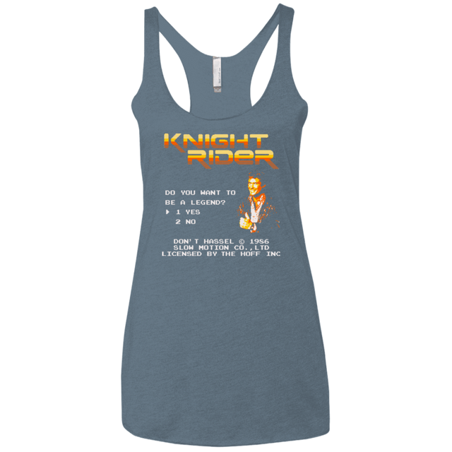 T-Shirts Indigo / X-Small Be a legend Women's Triblend Racerback Tank