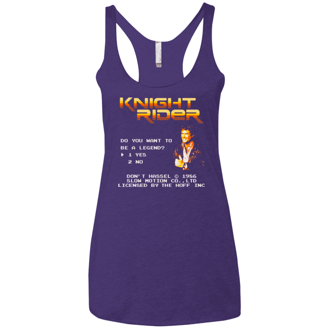 T-Shirts Purple / X-Small Be a legend Women's Triblend Racerback Tank