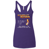 T-Shirts Purple / X-Small Be a legend Women's Triblend Racerback Tank