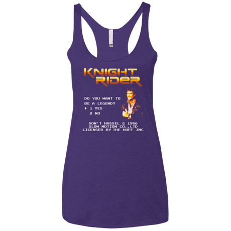 T-Shirts Purple / X-Small Be a legend Women's Triblend Racerback Tank