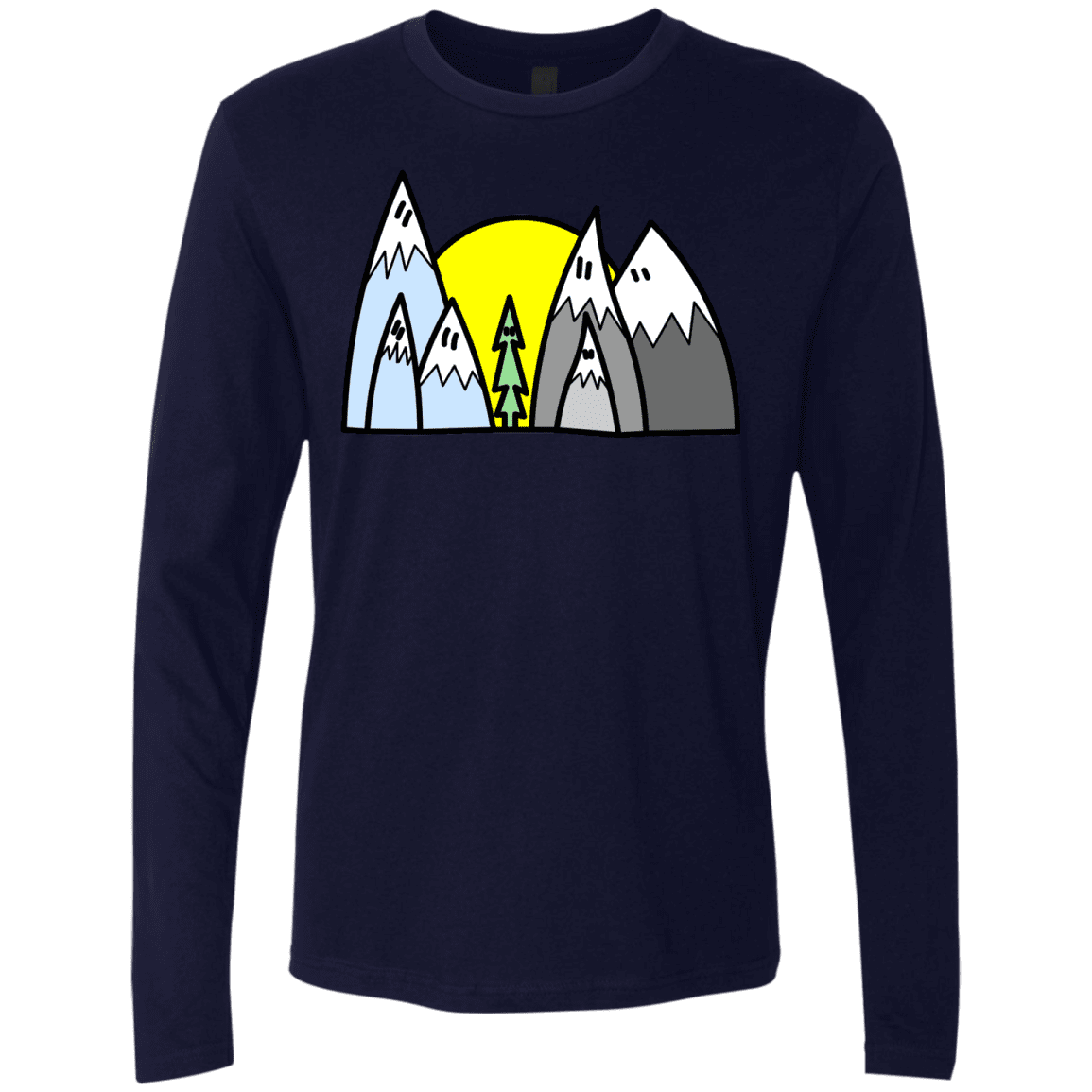 T-Shirts Midnight Navy / S Be Different Men's Premium Long Sleeve