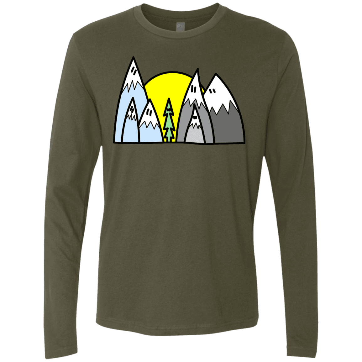 T-Shirts Military Green / S Be Different Men's Premium Long Sleeve