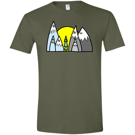 T-Shirts Military Green / S Be Different Men's Semi-Fitted Softstyle