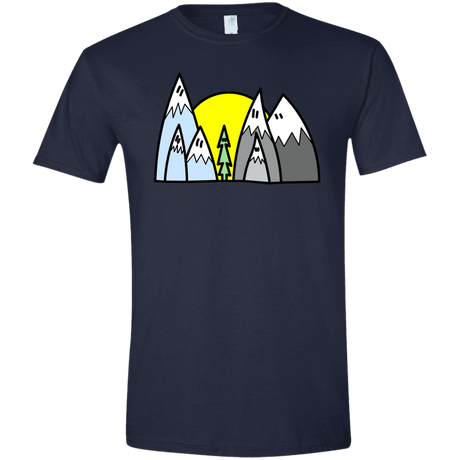 T-Shirts Navy / X-Small Be Different Men's Semi-Fitted Softstyle