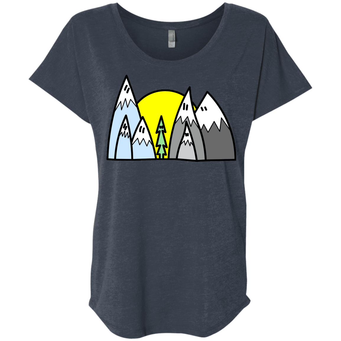 T-Shirts Vintage Navy / X-Small Be Different Triblend Dolman Sleeve